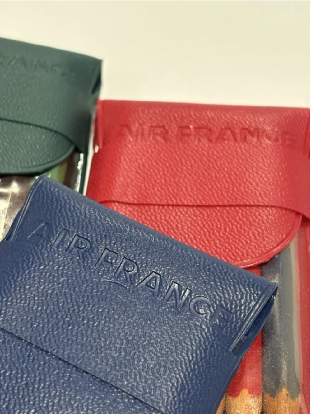 Vintage Air France Colored Pencil Sets Lot of 5 Airline Amenity Kit Souvenir